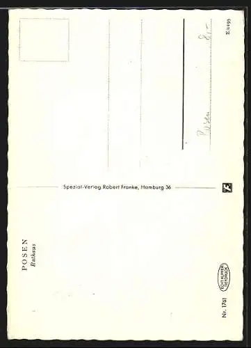 AK Posen, Blick aufs Rathaus