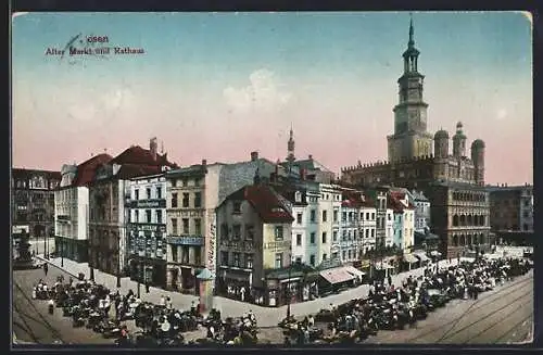 AK Posen-Poznan, Alter Markt & Rathaus