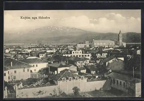 AK Shkodra, Ortsansicht aus der Vogelschau