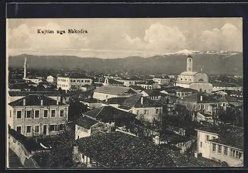 AK Shkodra, Ortsansicht aus der Vogelschau