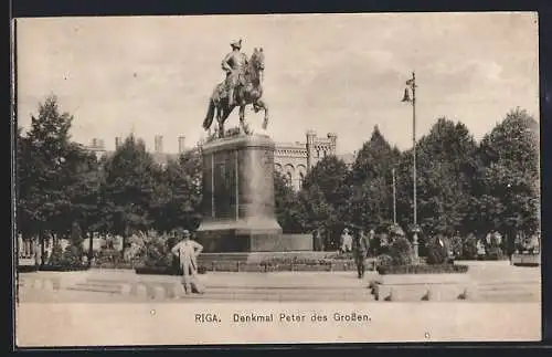 AK Riga, Denkmal Peter des Grossen