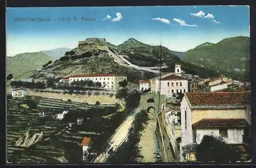 AK Ventimiglia, Forte S. Paolo, Ortsansicht