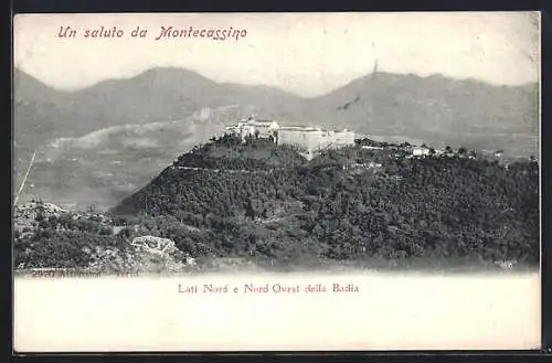 AK Montecassino, Lati Nord e Nord-Ovest della Badia