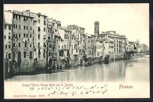 AK Firenze, Lungo l` Arno-Tergo della via S. Jacopo