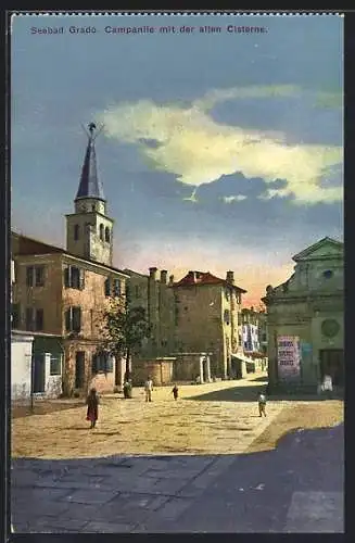 AK Grado, Campanile mit der alten Cisterne