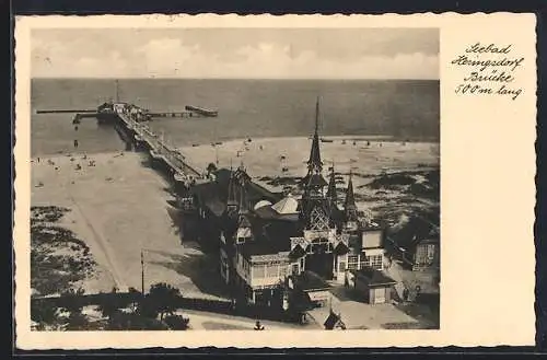 AK Heringsdorf / Seebad, Blick auf die Seebrücke