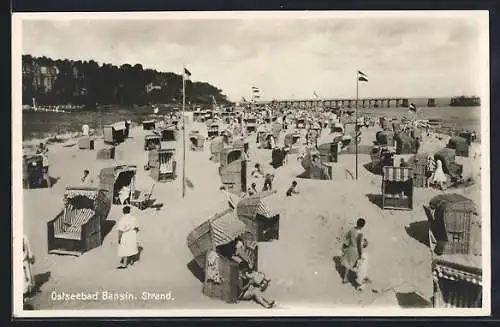 AK Bansin, Strandkörbe am Strand