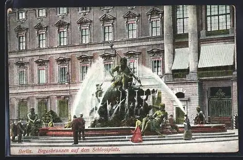 AK Berlin, Begasbrunnen auf dem Schlossplatz