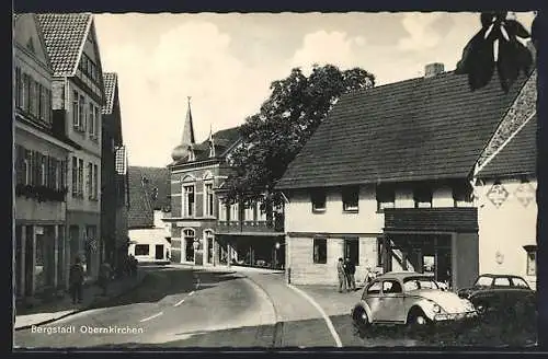 AK Obernkirchen, Strassenpartie mit Geschäften