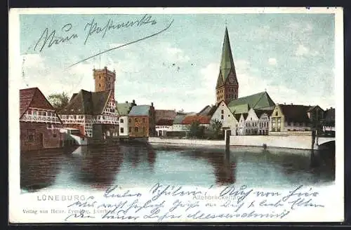 AK Lüneburg, Uferpartie am Altenbrückertor