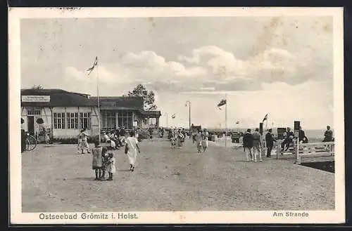 AK Grömitz i. Holst., Restaurant Strandquelle am Strand