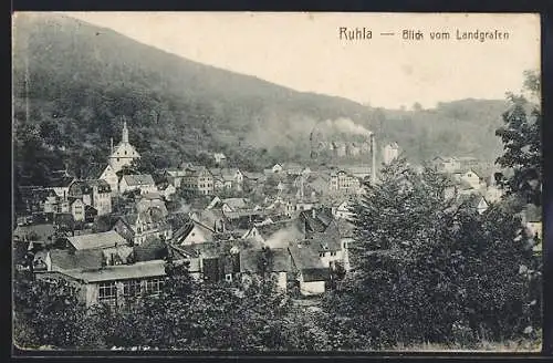 AK Ruhla, Blick vom Landgrafen