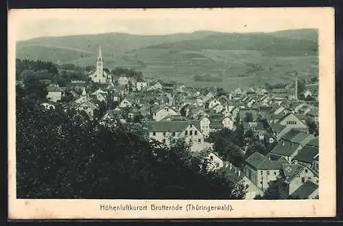 AK Brotterode /Thüringerwald, Ortsansicht aus der Vogelschau