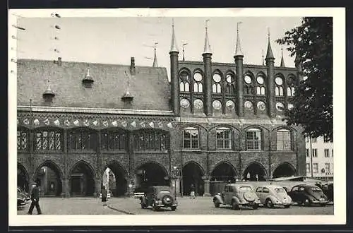 AK Lübeck, Blick aufs Rathaus