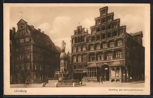 AK Lüneburg, Schütting mit Sülfmeisterbrunnen