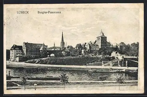 AK Lübeck, Burgtor-Panorama