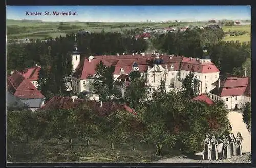 AK Kloster St. Marienthal, Das Kloster aus der Vogelschau