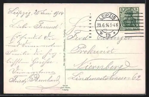 AK Leipzig, Neues Rathaus und Strasse Rathausring mit Strassenbahn