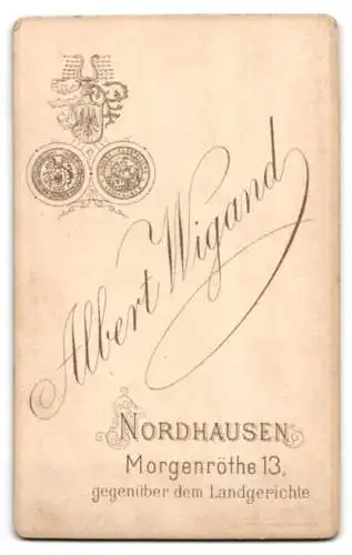 Fotografie Albert Wigand, Nordhausen, Morgenröthe 13, Porträt eines älteren Mannes