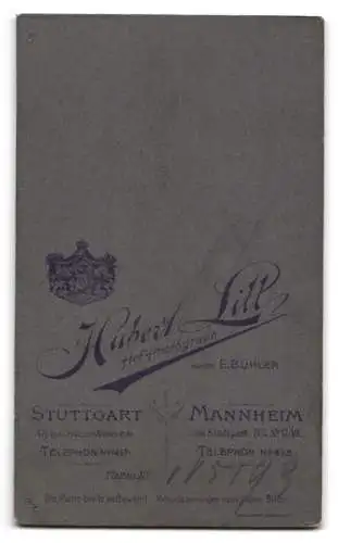 Fotografie Hubert Lill, Mannheim, Porträt eines eleganten Herrn