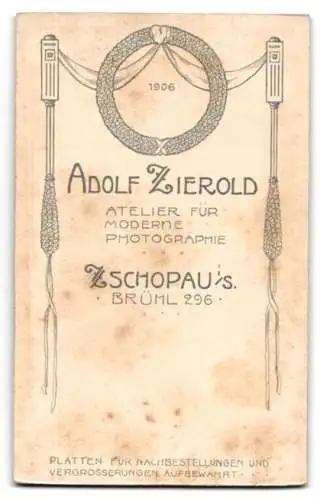 Fotografie Adolf Zierold, Zschopau i. S., Brühl 296, Porträt eines eleganten Herrn