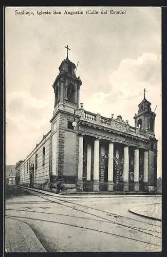 AK Santiago, Iglesia San Augustin, Calle del Estado