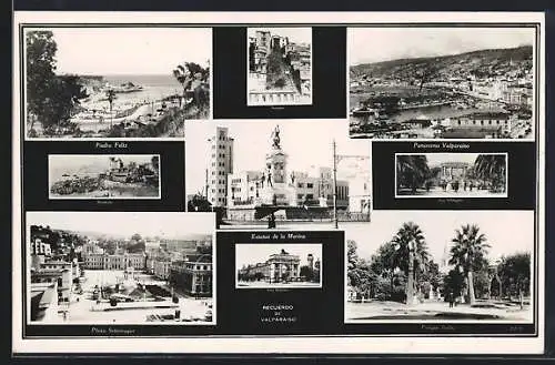 AK Valparaiso, Membrillo, Arco Britanien, Plaza Sotomayor