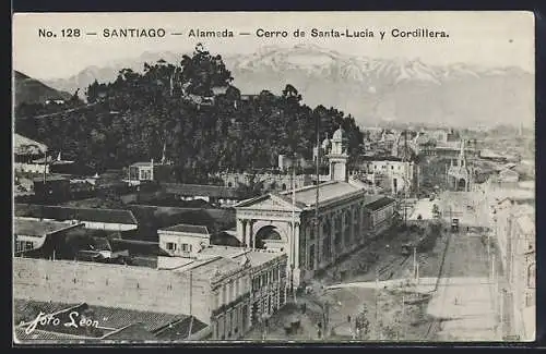 AK Santiago, Alameda, Cerro de Santa-Lucia y Cordillera