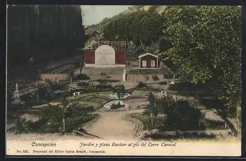 AK Concepcion, Jardin y plaza Euskar al pié del Cerro Caracol