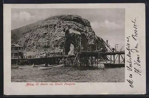 AK Arica, El Morro con Muelle Pasajeros