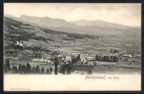 AK Mauterndorf, Totalansicht von Westen