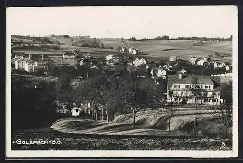 AK Gallspach /O.-Oe., Panorama mit Pension Held und Institut Zeileis