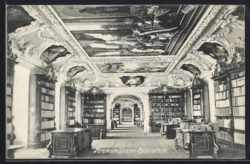 AK Kremsmünster, Bibliothek, Innenansicht