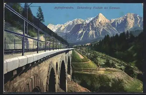 AK Lermoos /Ausserfernbahn, Lichtenberg-Viadukt