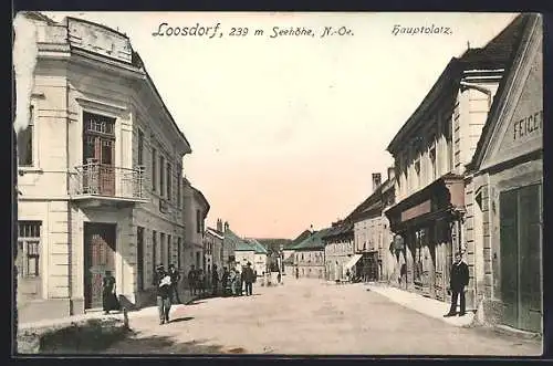 AK Loosdorf /N.-Oe., Partie am Hauptplatz