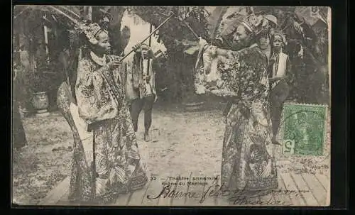 AK Vietnam, Theatre annamite, Scéne du Mariage