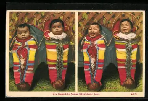 AK Native Skookum Indian Papooses, Indianer