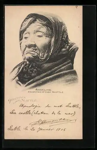 AK Angeline, Daughter of Chief Seattle, Indianer