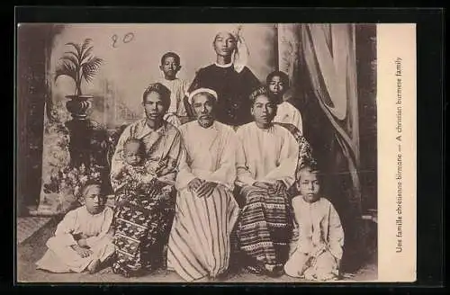 AK Burma, A christian burmese family