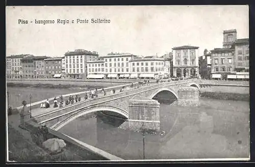 AK Pisa, Lungarno Regio e Ponte Solferino