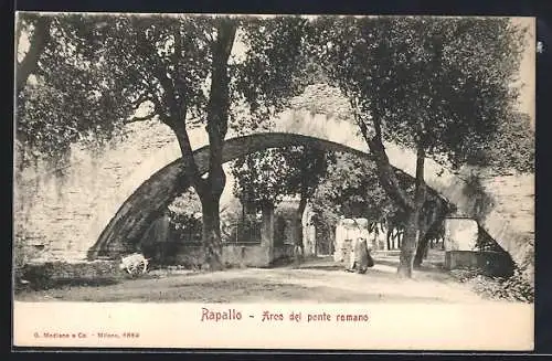 AK Rapallo, Arco del ponte romano