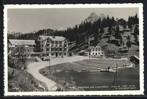 AK Misurina, Hotel Misurina sul lago verso le Tre Cime