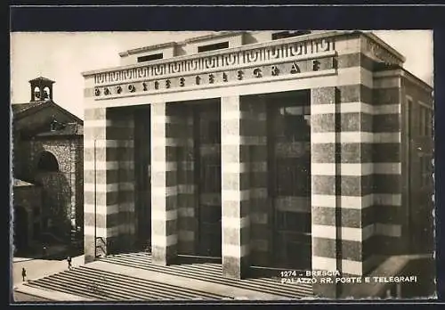 AK Brescia, Palazzo RR. Poste e Telegrafi