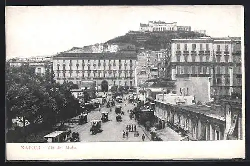 AK Napoli, Strassenbahn, Strada del Molo