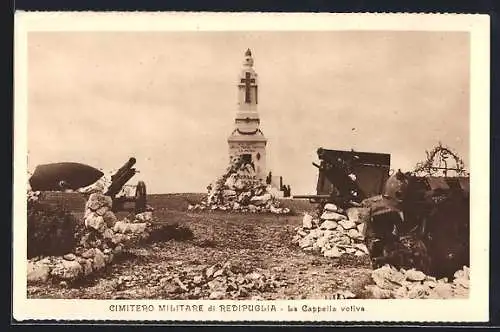 AK Redipuglia, Cimitero Militare, La Cappella votiva