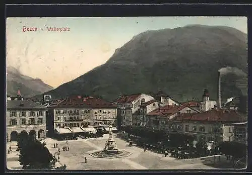 AK Bozen, Blick auf den Walterplatz