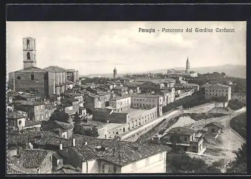 AK Perugia, Panorama dal Giardino Carducci