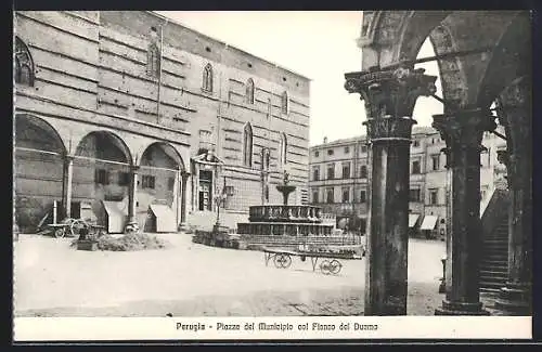 AK Perugia, Piazza del Municipio col Fianco del Duomo