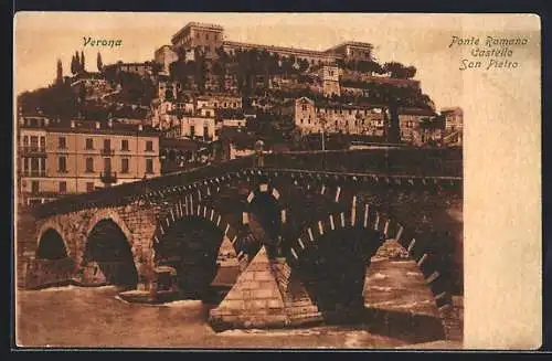 AK Verona, Ponte Romano Castello San Pietro