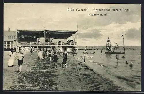 AK Lido di Venezia, Grande Stabilimento Bagni Reparto uomini